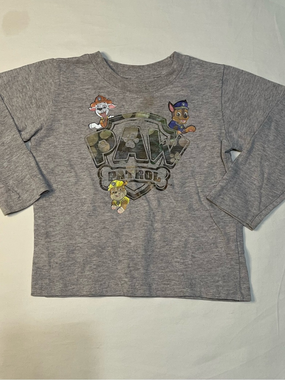 Paw Patrol Grey Long Sleeve Tee